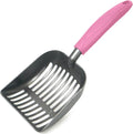 Cat Litter Scoop, Kitty Metal Scooper, Aluminum Alloy Sifter, Kitten Pooper Lifter, Deep Shovel, Long Handle, Poop Sifting, Durable, Heavy Duty, for Litter Box