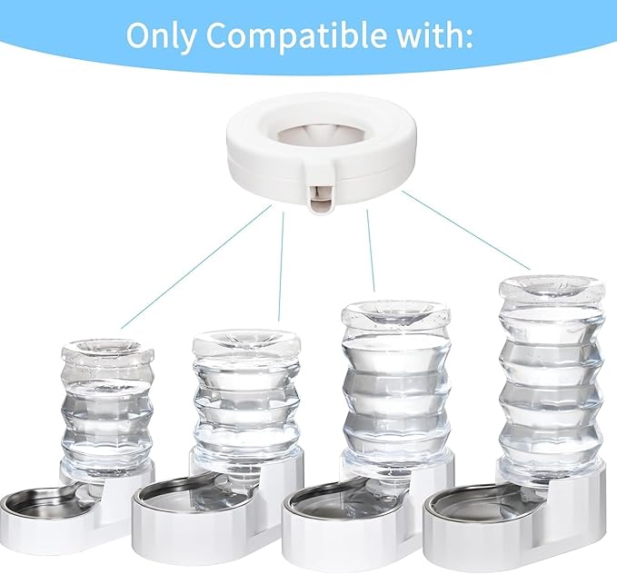 RIZZARI Water Dispenser Replacement Filters: Official Genuine Product 4 Pack Replacement Filters for Automatic Pet Waterer - Triple Filtration System