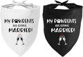 Getting Married Pet Dog Bandana, Engagement Announcement Dog Wedding Bandana, Pets Triangle Scarf for Small Medium Large Dogs, Pets Accessories for Dogs Lovers, Bridal Shower Gift,2 Packs