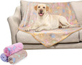 Dono 1 Pack 3 Dog Blankets, Soft Fluffy Fleece Pet Blanket Warm Sleep Mat Paw Print Design Puppy Kitten Throw Blankets Doggy Blanket for Dogs