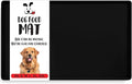 DogBuddy Dog Food Mat – Waterproof Dog Bowl Mat for Food and Water, Silicone Pet Feeding Mats for Floors, Non-Slip Placemat with High Edges for Dogs Bowls, Puppy Essentials (Small: 19"x12", Black)