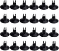 AQUANEAT Aquarium Suction Cups, for Fish Tank Airline Tubing, with Clips 1/4" Dia, 24pcs (Black)