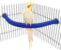 Wontee Bird Perches Bird Cage Sand Perch Stand for Budgies Parakeets Cockatiels Conures (Random Color) (90 Degrees)