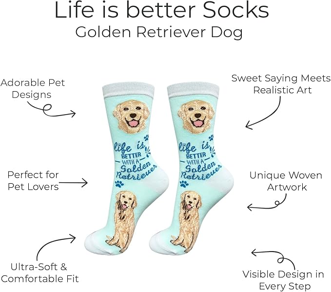E&S Pets Pet Lover Socks - Dog & Cat Socks - Unisex Novelty Gifts