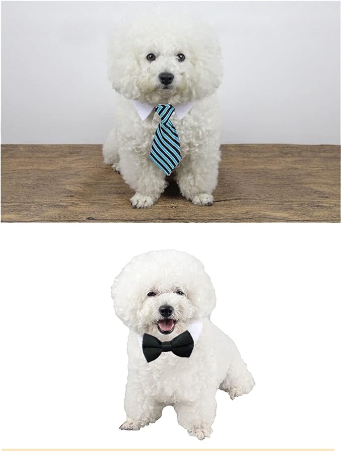 4 Pieces Pets Dog Cat Bowtie Pet Costume Adjustable Formal Necktie Collar for Cats Small Dogs Puppy Grooming Accessories