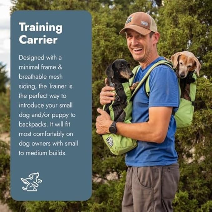 K9 Sport Sack Trainer - X-Small, Iron Gate - Ideal for Dogs with 9-12” Back Length - Backpack-Style Training Carrier - Meant for Quick, Non-Strenuous Activities