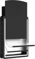 MAVRICFLEX Extra Large Dog Door for Door - All-Stainless Steel Frame, Weather-Resistant Double Soft Flaps, 2 Sliding ABS Panels for Door Use, Fits Giant Dogs Up to 220 LBS, Easy Install, Black