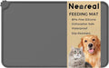 Silicone Pet Food Mat Waterproof - BPA Free Non-Slip Dog Feeding Mat with High Raised Edges - Spill-Proof Placemats for Cats and Dogs Food and Water Bowls 18.5"x11.5"