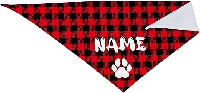 Custom Dog Bandana Add Your Text Photo Name Personalized Neckwear Bandanas Soft Customized Pet Scarf with Your Design Funny Gifts for Cat Dog Pet Style 01