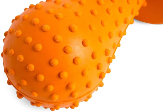 Petface Seriously Strong Rubber Teething Dog Chew, Orange