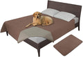 Easy-Going 100% Waterproof Dog Bed Cover, Non-Slip Pet Blanket for Furniture, Washable Couch Cover, Repleasement Sofa Cover (52x82 in,Brown)