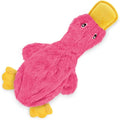 Best Pet Supplies Interactive Squeaky Dog Chew Toy, Ideal Dog Toys for Chewers, Small, Medium & Large Dogs, and Fetch Lovers - Crinkle Duck (Light Pink), Large