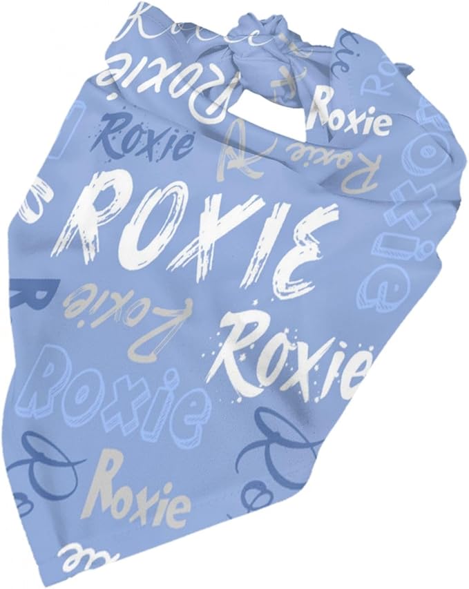Custom Pet Scarf Personalized Dog Bandana with Name Personalized Add Your Text Bibs Triangle Head Scarfs Gift for Small Medium Large Dogs Cats Baby Puppy Pets Accessories