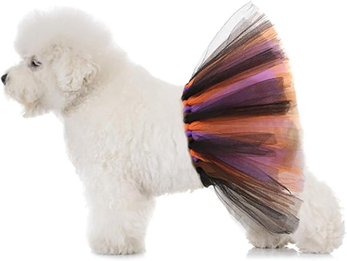 Lionheart glory Halloween Tutu Tulle for Dogs, Dog Costume Dress Ballerina Costume Skirt for Small Medium Large Dog Puppy Cats Pet Outfit Holiday Accessory Party