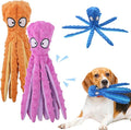 Octopus Dog Toys, No Stuffing Crinkle Dog Toys for Aggressive Chewers, Durable Interactive Chew Toys for Small, Medium and Large Dogs Training and Reduce Boredom (2PCS-C)