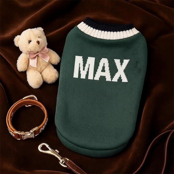 Personalized Dog Sweater Custom Pet Knit Outfit Warm Soft Puppy Apparel Comfortable Daily Wear Unique Design for Small Medium Large Pets