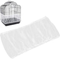 Universal Bird Cage Seed Catcher,Seed Catcher Guard Net Cover,Parrot Nylon Mesh Net Cover,Soft Airy Cage Net Stretchy Skirt for Round Square Cage