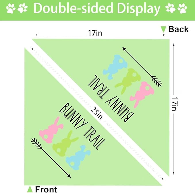Easter Dog Bandana, 2 Pack Adjustable Holiday Party Pets Easter Egg Rabbit Bandana Triangle Bibs Cat Scarf Set