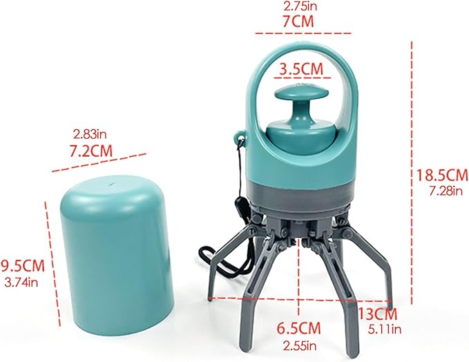 Pooper Scooper for Dog, Portable Dog Poop Holder with Waste Bag Pouch, Sanitary Pet Waste Picker Upper with Claw Pickup Tool, Small & LargeDogs Poop Scoop, Travel Pet Accessories for Walking