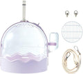 Clear Pet Carrier Travel Cage with Water Bottle& Station Frame Small Travel Camping Package Supply Large Cages and Habitats Cages and Habitats