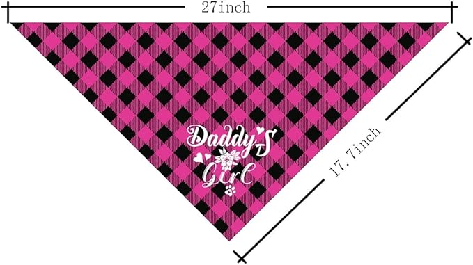 Dog Bandana, My Dad is My Hero, Dogs Scarf Classical Printing, Dogs Scarf Accessories, Doggy Kerchief Pet Kerchief, Christmas Birthday Thanksgiving Doggy Gift D01