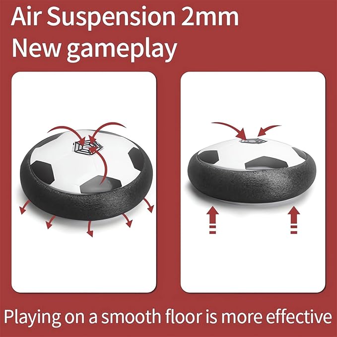 Ivieicip Active Gliding Disc - 2023 New Light up Indoor Soccer Ball Games Rolling for Dogs, Interactive Automatic Self Moving Dog Toys, Flying Saucer Aggressive Chewers (Silent)