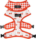 Lucy & Co. Cheery Cherries, Cute Reversible Dog Harness Walking Halter - Best Designer Pet Harnesses for XS - XL Dogs - Padded Adjustable Vest for Easy Walking (X-Large)