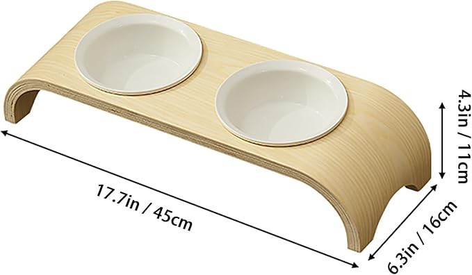 Cat Wall Shelves for Cat Wall Steps, Perch, Ladder, Wooden Floating Modern Mounted Space Saving Furniture with Scratching Cushion Removal Cover for Climbing, Jumping and Sleeping(Feeding Bowl Set)