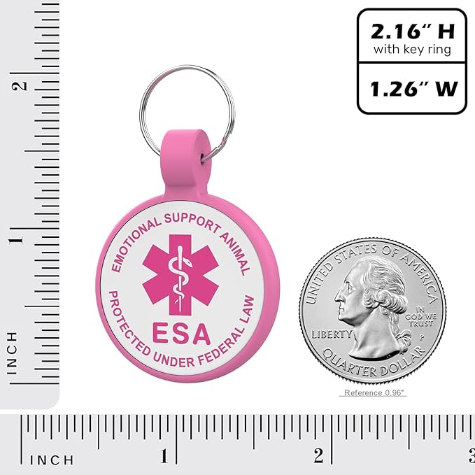QR Code Dog Tag, QR Code Pet ID Tag, Dog ID Tag, Small Cat for Kitten and Puppy, Modifiable Free Online Profile, Scan QR Code Send Instant Location Alert Email (Rose, Regular)