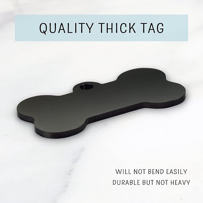 Ultra Joys Dog Tags Personalized for Pets with up to 5 Deep Engraved Lines, Brushed Stainless Steel Custom Dog Name Tag and Cat Tags, Engraved on Both Sides in Bone, Heart, Hexagon and More Shapes