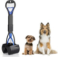 PPOGOO Non-Breakable Pooper Scooper for Dogs and Cats with Long Handle High Strength Material and Durable Spring for Easy Grass and Gravel Pick Up