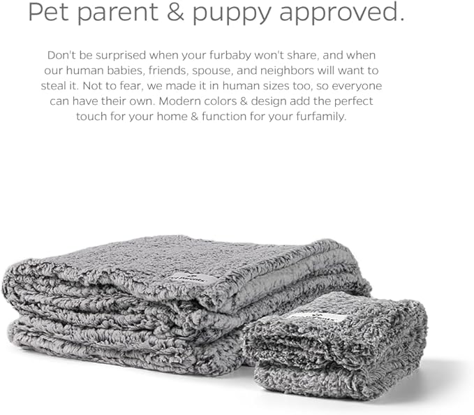 Pet Parents Premium Pet Blanket - Water Resistant, Perfect for Crates, Calming, Large, Medium, Small Dogs & Puppies - Color: Chocolate, Size: 24x32