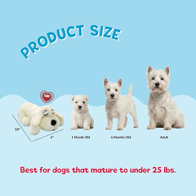 Snuggle Puppy Junior Heartbeat Puppy Toy - Heartbeat Puppy for Dogs - Pet Anxiety Relief and Calming Aid - Comfort Dog Toy - Behavioral Training and Sleep Aid Cuddle Buddy - Golden