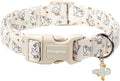 DOGWONG Goose Adjustable Pet Collar Comfortable Spring Summer Puppy Collar Cute Cotton Collars Durable Necklace Gift for Small Dogs,S