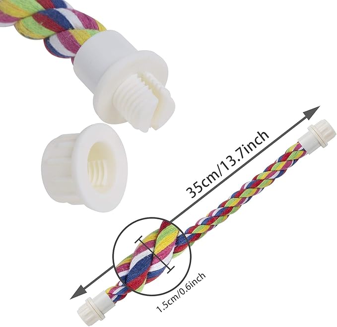 Rope Bungee Bird Toy, Small