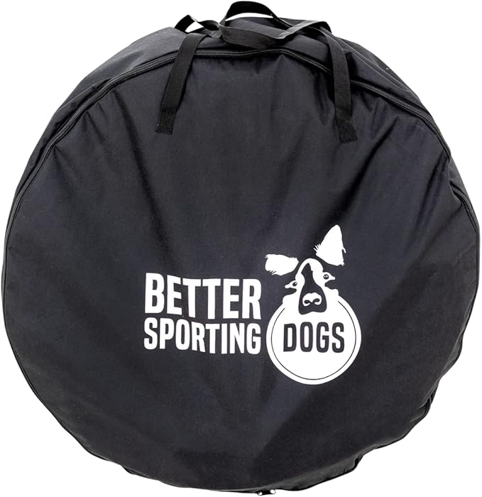 Better Sporting Dogs 10 Foot Heavy Duty PVC Tunnel with Sandbags | Dog Agility Equipment | Dog Agility Training