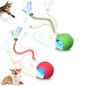 2-Pack Interactive Cat Toys Ball for Indoor Cats＆Dog,Automatic Cat Toy with Smart Obstacle Avoidance Ball with Elastic Mesh Tail,Cat Enrichment Toys for Indoor Cats