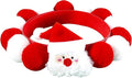 Lionheart glory Christmas Collar Pom-Pom Plush Ball Collar for Medium Dogs Pet Christmas Costume Soft Funny Dog Collar Xmas Party Accessories Headgear