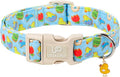 Easter Day Dog Collar, UP URARA PUP Easter Bunny Adjustable Pet Collar with Quick Release, Colorful Rabbits Dog Collars for Small Medium Large Dogs