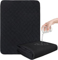 Washable Incontinence Bed Pads, Reusable Underpads for Kids, Adults, Elderly, Hospitals & Pets, Waterproof Bed Protector Pad for Bed, Sofa, Floor, Super Absorbent Bed Pee Pad 24" x 36"- Black