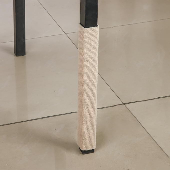 157.5"x15.8" Trimmable Self-Adhesive Carpet Mat Pad Replacement for Cat Tree Shelf Shelves, Cat Wall Furniture Steps, Carpet Scratching Post Scratcher Couch Protector (Beige)