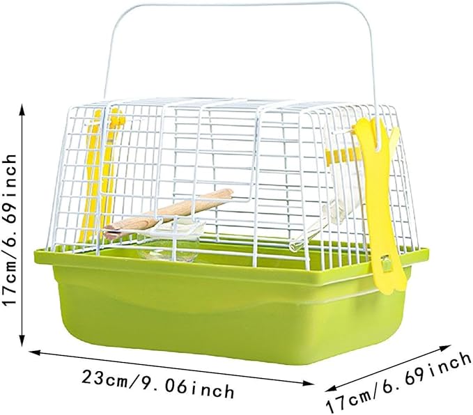 Bird Cage Birdcage Travel Portable Stand Cage Pet House with Carry Handle for Parrot Finches Cockatiel Small Animals Parakeet