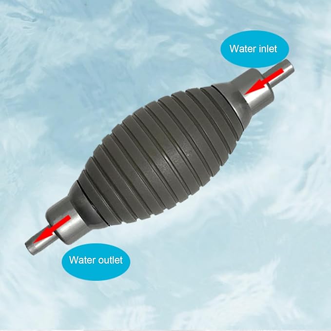 Aquarium Siphon Water Changer Kit Manual Gravel Vacuum with 5.25ft Hose 2 Rigid Tubes Total 7.2ft Air Bulb Flow Control Valve Duck Bill Head for Fresh and Saltwater Tanks
