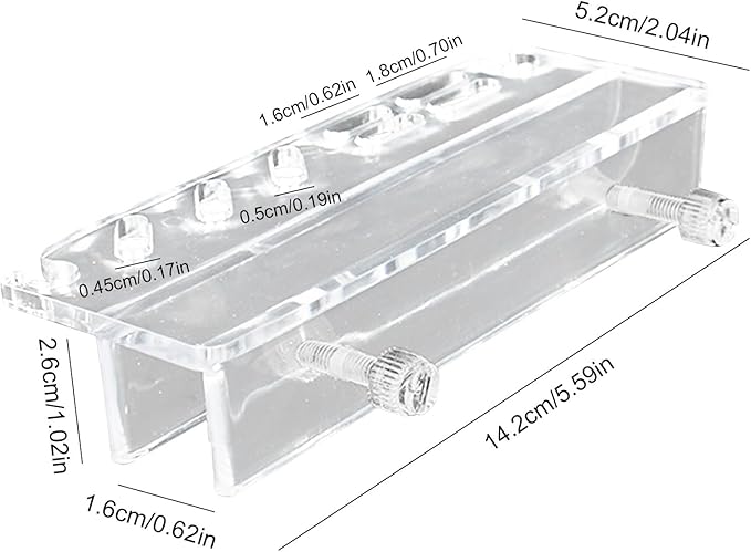 Fish Tank Tool Organizer - Acrylic Aquarium Rack, Transparent Maintenance Stand, Plant Tool Holder, Durablee Water Grass Organizer | Multi-Slot Storage Rack Elegant Display for Scissors, Tweezers