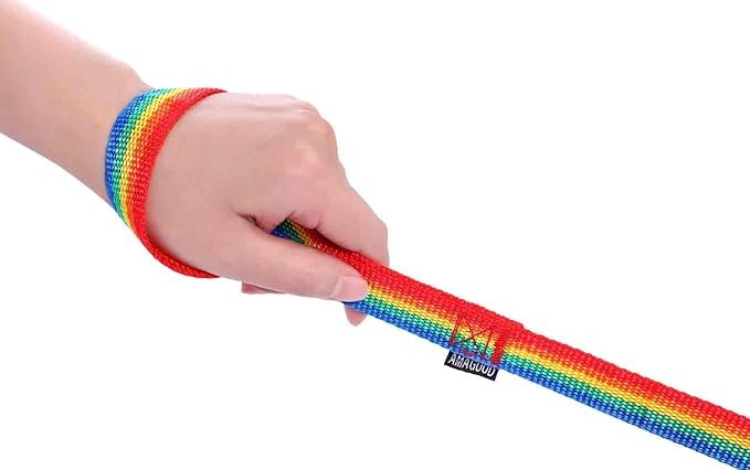 AmaGood Dog/Puppy Obedience Recall Training Agility Lead-15 ft 20 ft 30 ft 50 ft Long Leash-for Dog Training,Recall,Play,Safety,Camping (20feet, Rainbow)