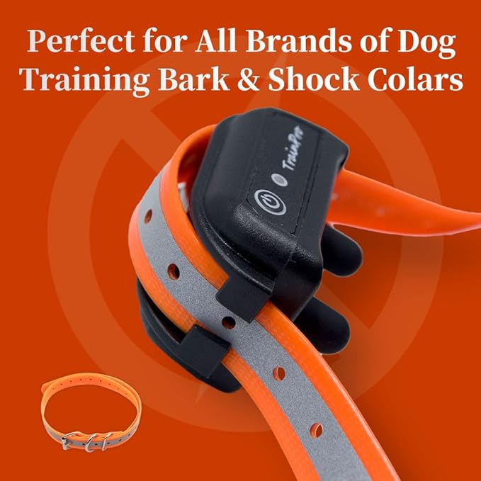 Universal 27 ½” X ¾” Replacement Band Strap for Dog Training Collar - Adjustable Waterproof TPU for Remote E-Collar, Static/Vibration Shock Trainer, Fits Most Bark Control & Obedience Devices