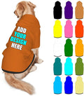 Personalized Dog Hoodie Customized with Name Photo Pet Warm Sweater Hoodie for Medium Large Dogs & Cat Puppy, Chocolate, S