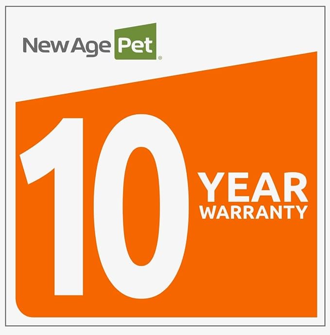 New Age Pet ECOFLEX Brea Dog Food Pantry in Black, Two 32 oz Bowls, Moisture Resistant, Easy Assembly, Holds 25 lbs