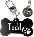 Ultra Joys Dog Tags Personalized for Pets - Hollow Paw Custom Pet ID Tag - Engraved Dog Tag for Large Dogs - Custom Your Own
