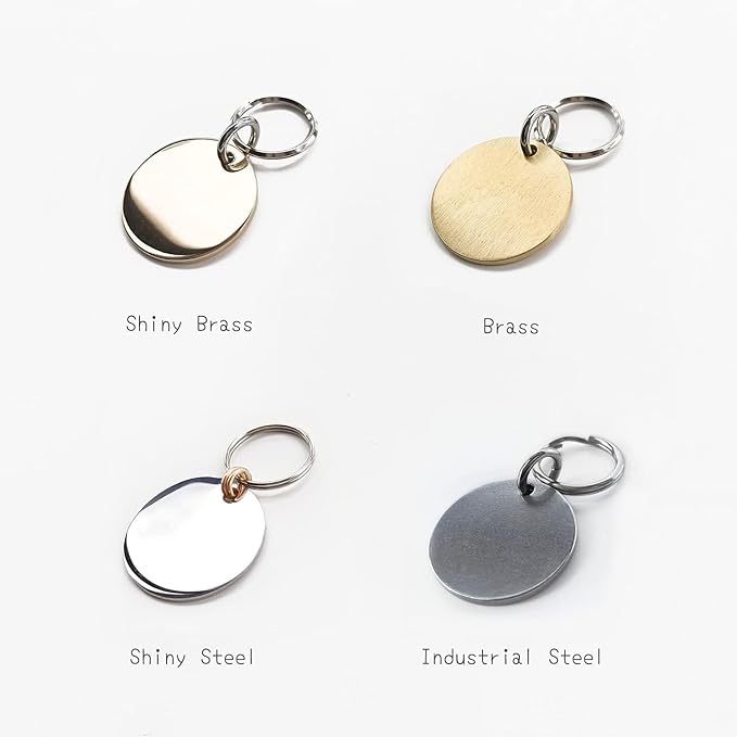 Cats Dogs ID Tags Personalized Lovely Symbols Pets Collar Name Accessories Simple Custom Engraved Supplies for Small Four Legged Child Necklace Chain Anti-Lost Copper Brass Charm